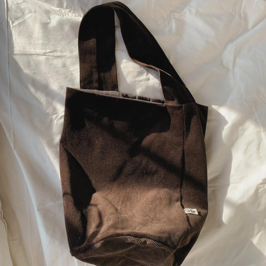 Brown cord bag