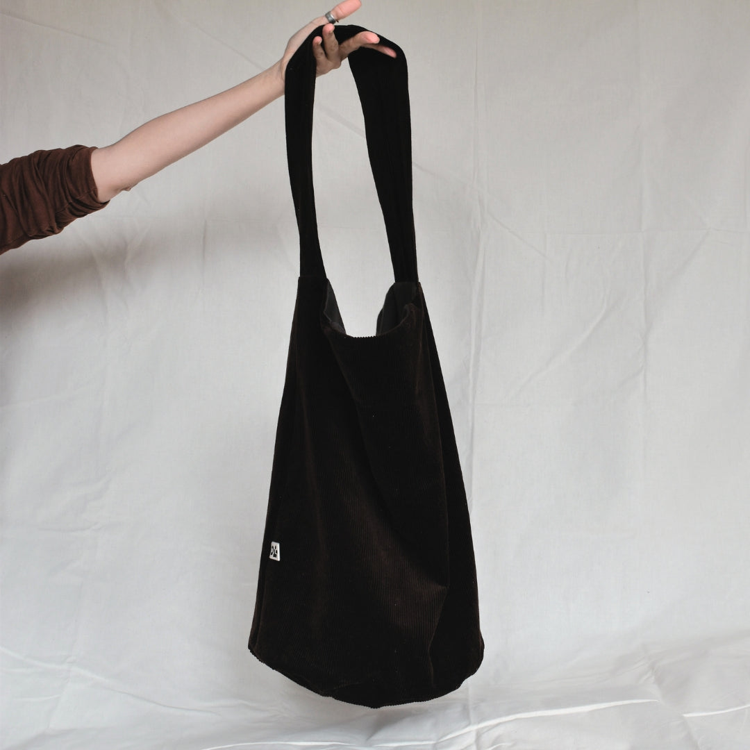 Brown cord bag